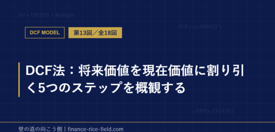 DCF法：将来価値を現在価値に割り引く5つのステップを概観する