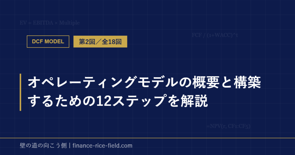 オペレーティングモデルの概要と構築するための12ステップを解説