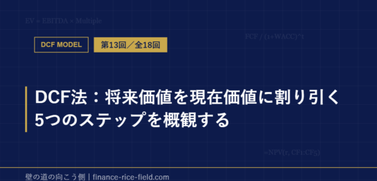 DCF法：将来価値を現在価値に割り引く5つのステップを概観する